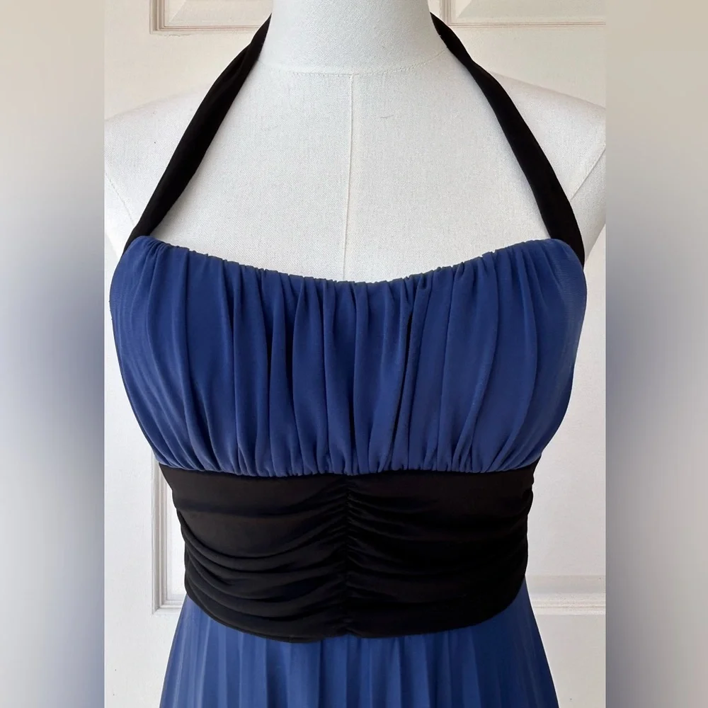 Speechless Brand‎ Halter Dress Pleated Skirt Ruched Med